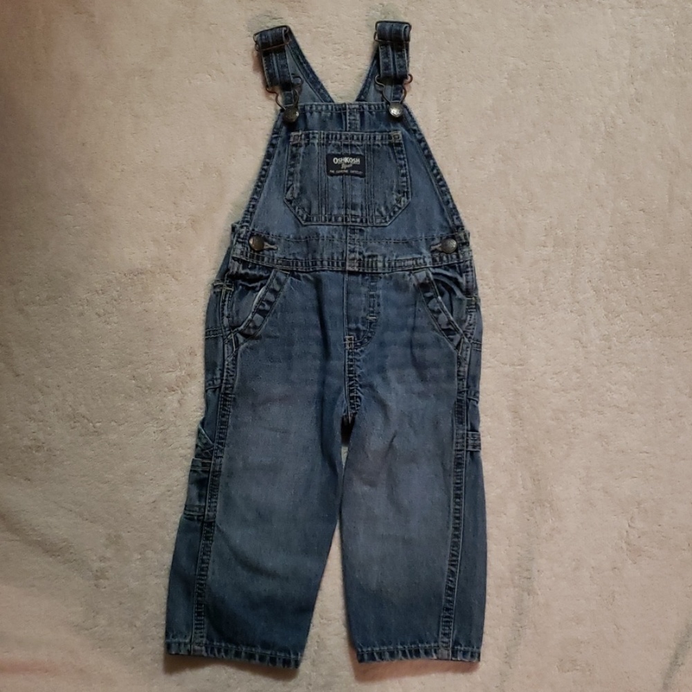 Oshkosh Overalls with Snap Leg Closures - 12 mo